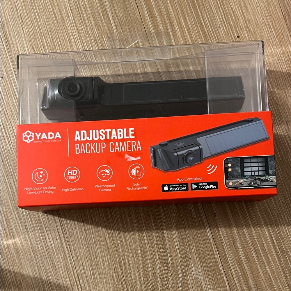 Ada Adjustable Backup Camera - Black and Red